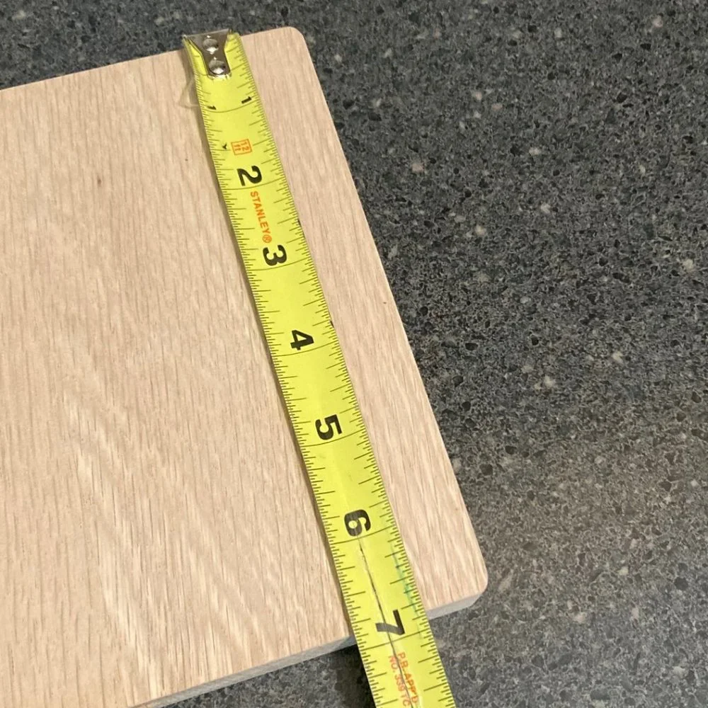 New floating wood shelf approx 7x7 European white oak